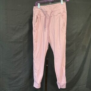 Halara Joggers High Waisted Petite M Dusty Rose Drawstring Activewear Pants